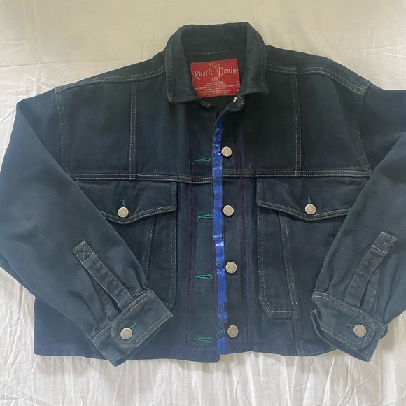 Rustic Denim Black Jacket - Picture 2 of 5